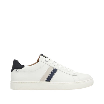 Rieker U0705-90 Mens White Trainer
