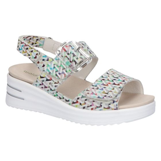 Waldlaufer 795006 152 299  Stoner Multi Ladies Velcro Sandal