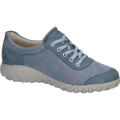 Waldlaufer H89001 242 263 Havy Denim Zipper & Lace Trainer