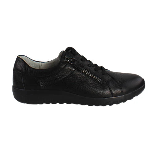 Waldlaufer 634002 199 194 Ladies Black Lace up Sneaker