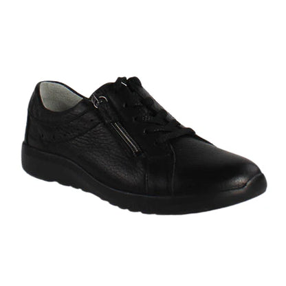 Waldlaufer 634002 199 194 Ladies Black Lace up Sneaker