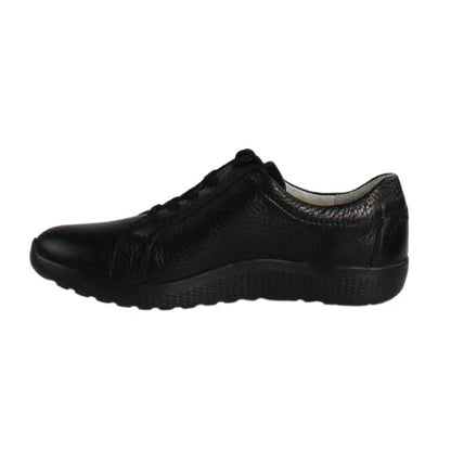 Waldlaufer 634002 199 194 Ladies Black Lace up Sneaker
