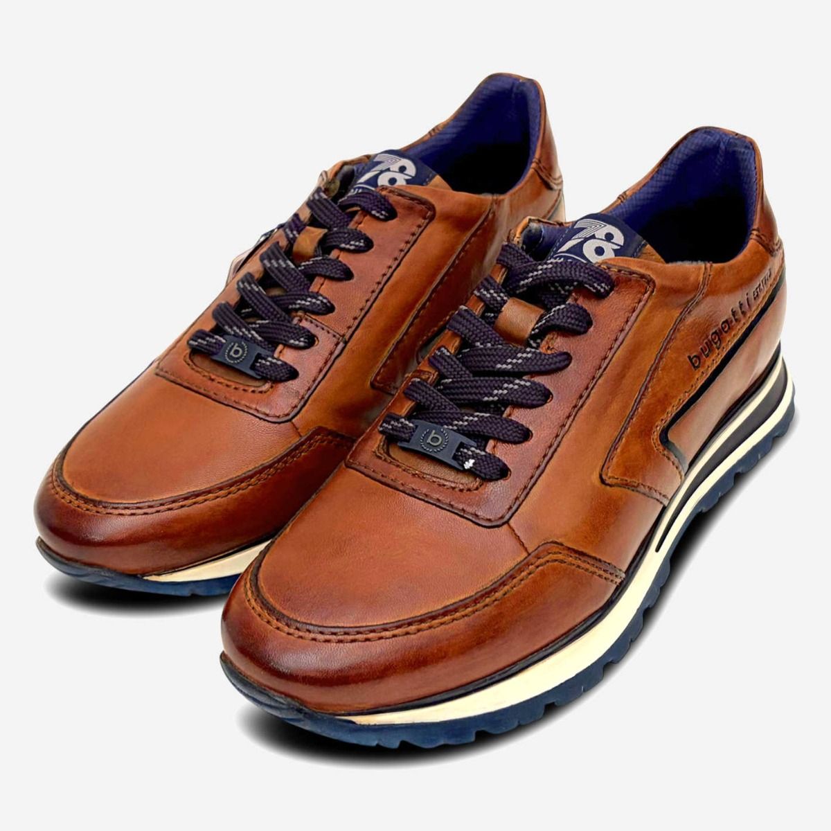 Bugatti  322AG-8044-4100 Mens Cognac Trainer