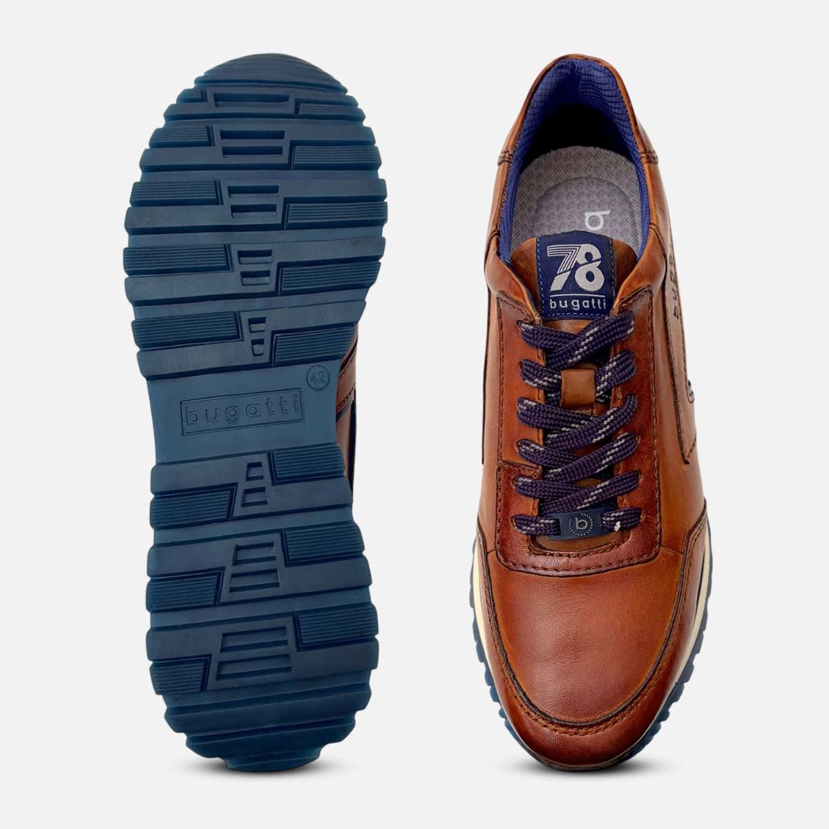 Bugatti  322AG-8044-4100 Mens Cognac Trainer