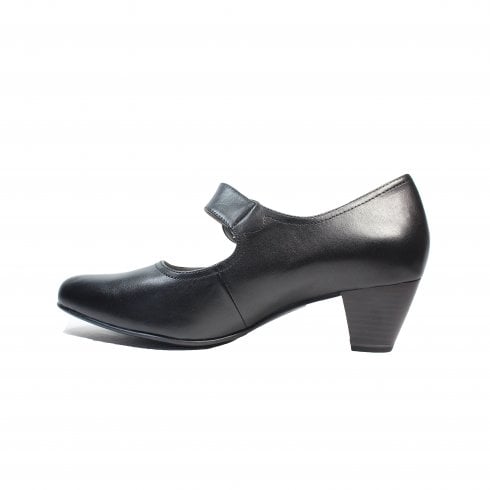 Caprice 9-22406-41 Ladies Black Mary Jane shoe