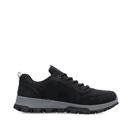 Rieker 35503-00 Men's Bungee Lace  Black Trainer