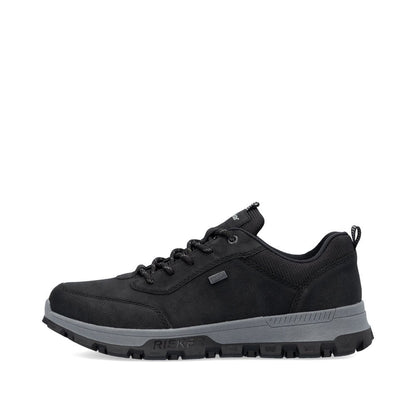 Rieker 35503-00 Men's Bungee Lace  Black Trainer