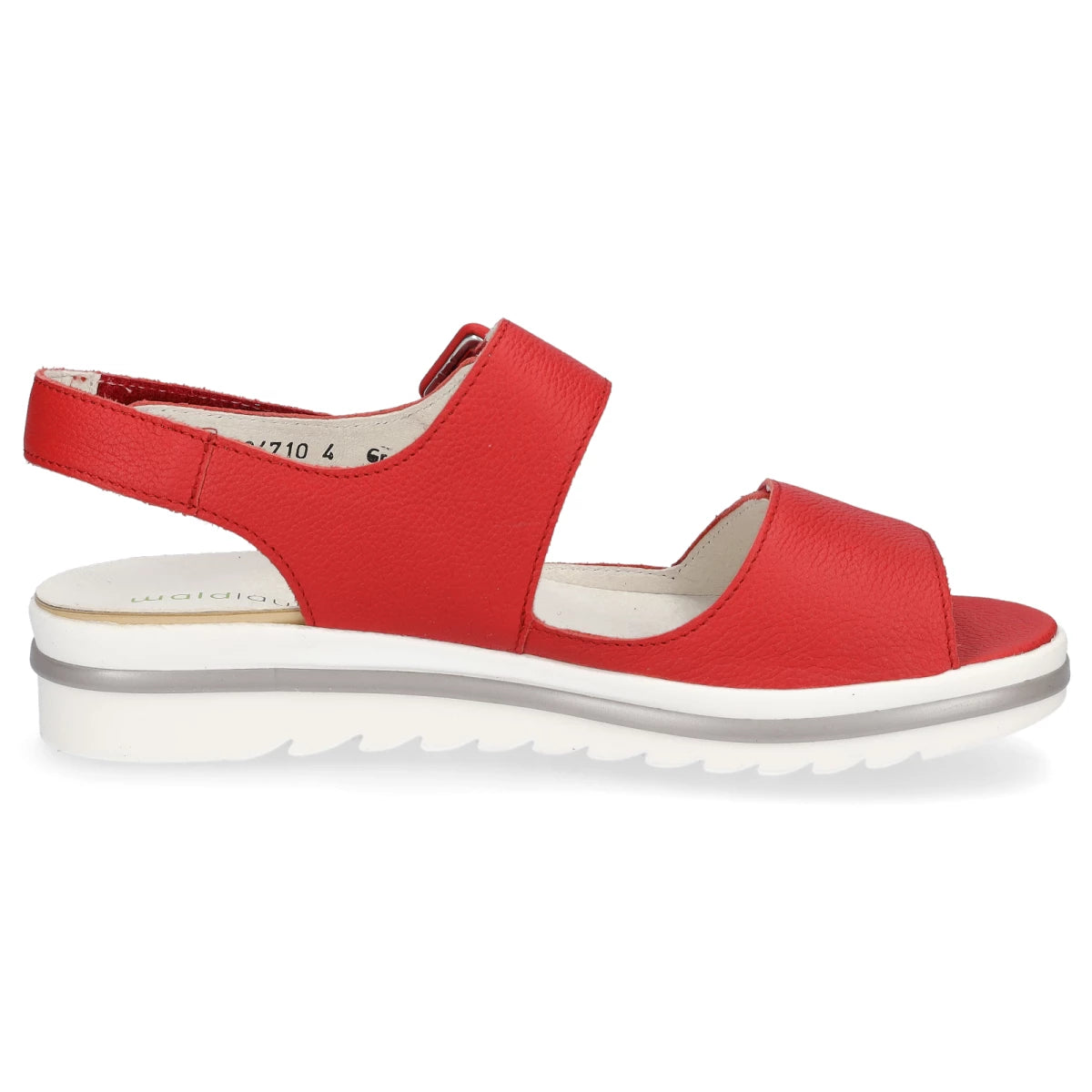 Waldlaufer 351013 171 022 Hakura Red Ladies Velcro Sandle