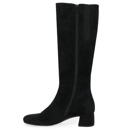 Gabor 75.689.17 Ladies Ashby Black Suede Knee High Boot