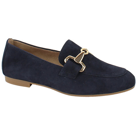 Gabor 85.211.36 Jangle Ladies Blue Suede Loafer