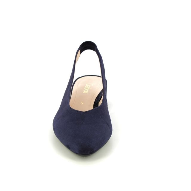 Gabor 61.520.16 Ladies Mack Navy Heeled Sling Back