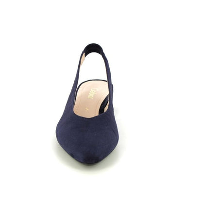 Gabor 61.520.16 Ladies Mack Navy Heeled Sling Back