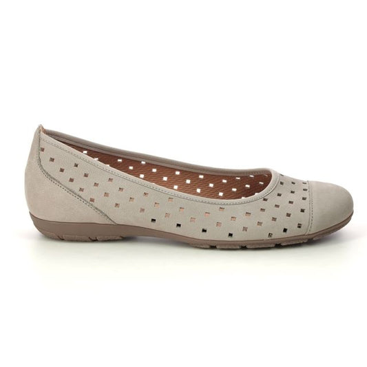 Gabor 64.169.12 Ladies Ruffle Leinen Pump