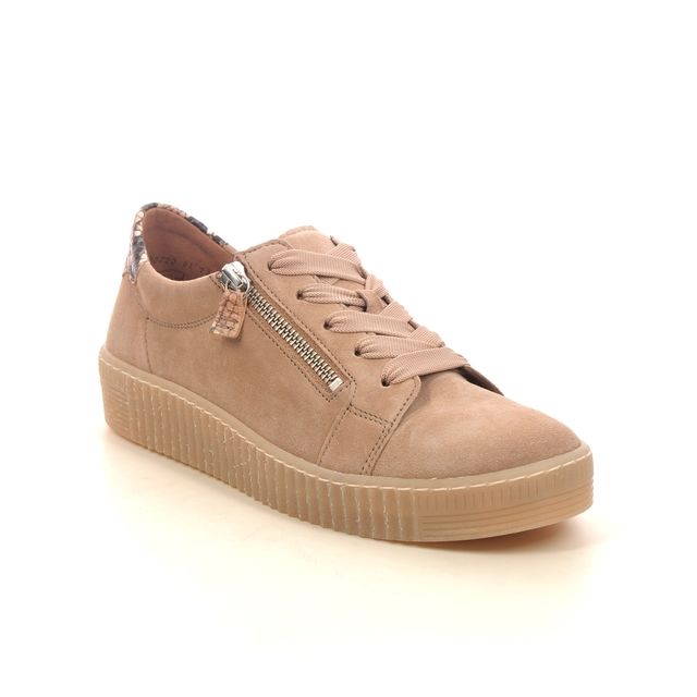 Gabor 83.334.14 Ladies Wisdom Sand/Black Trainer