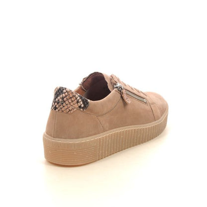 Gabor 83.334.14 Ladies Wisdom Sand/Black Trainer