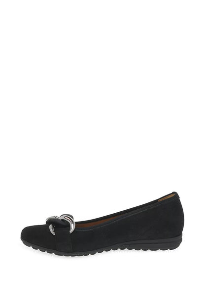 Gabor 42.625.47 Ladies Sabia Black Suede Pump