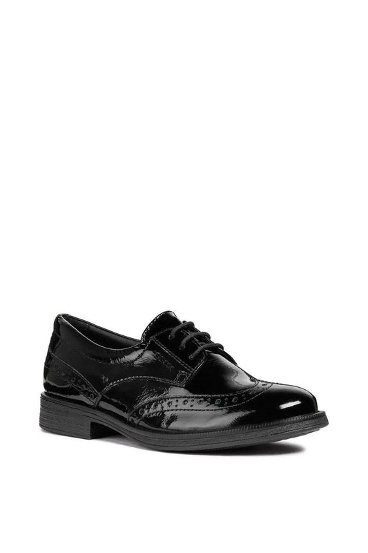 Geox J8449D Agata Girls Black Patent