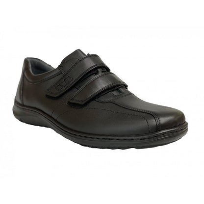 Waldlaufer 478301 174 001 Mens Black Velcro Shoe