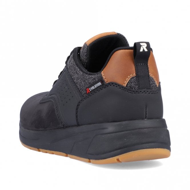 Rieker 07005-00 Mens Black Casual Shoe