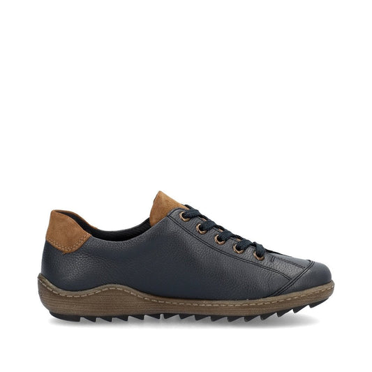 Remonte R1402-16 Blue Leather Combi Shoe