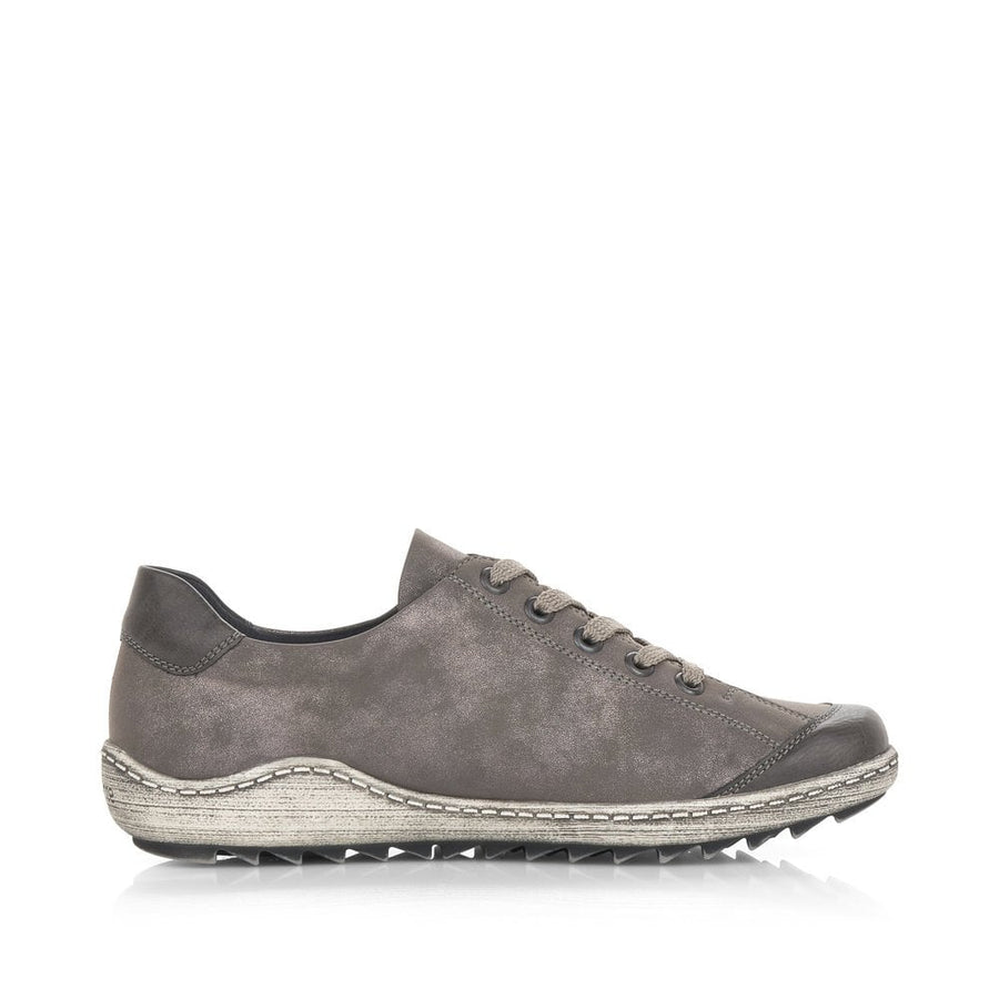 Remonte R1402-44  Silver/Grey Leather Trainer