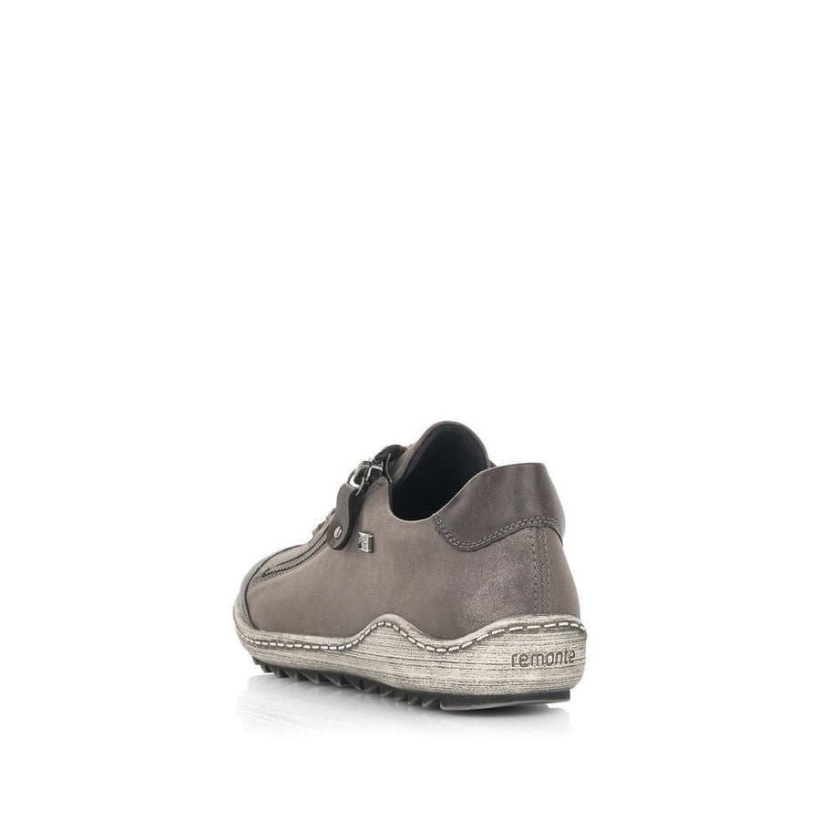 Remonte R1402-44  Silver/Grey Leather Trainer