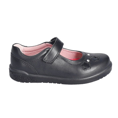 Ricosta 50 8600 702/090 Leya Girls Black Matt Shoe