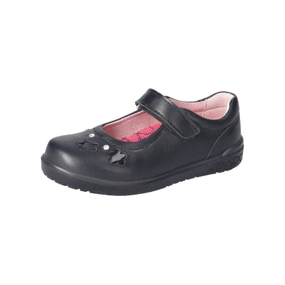 Ricosta 50 8600 702/090 Leya Girls Black Matt Shoe