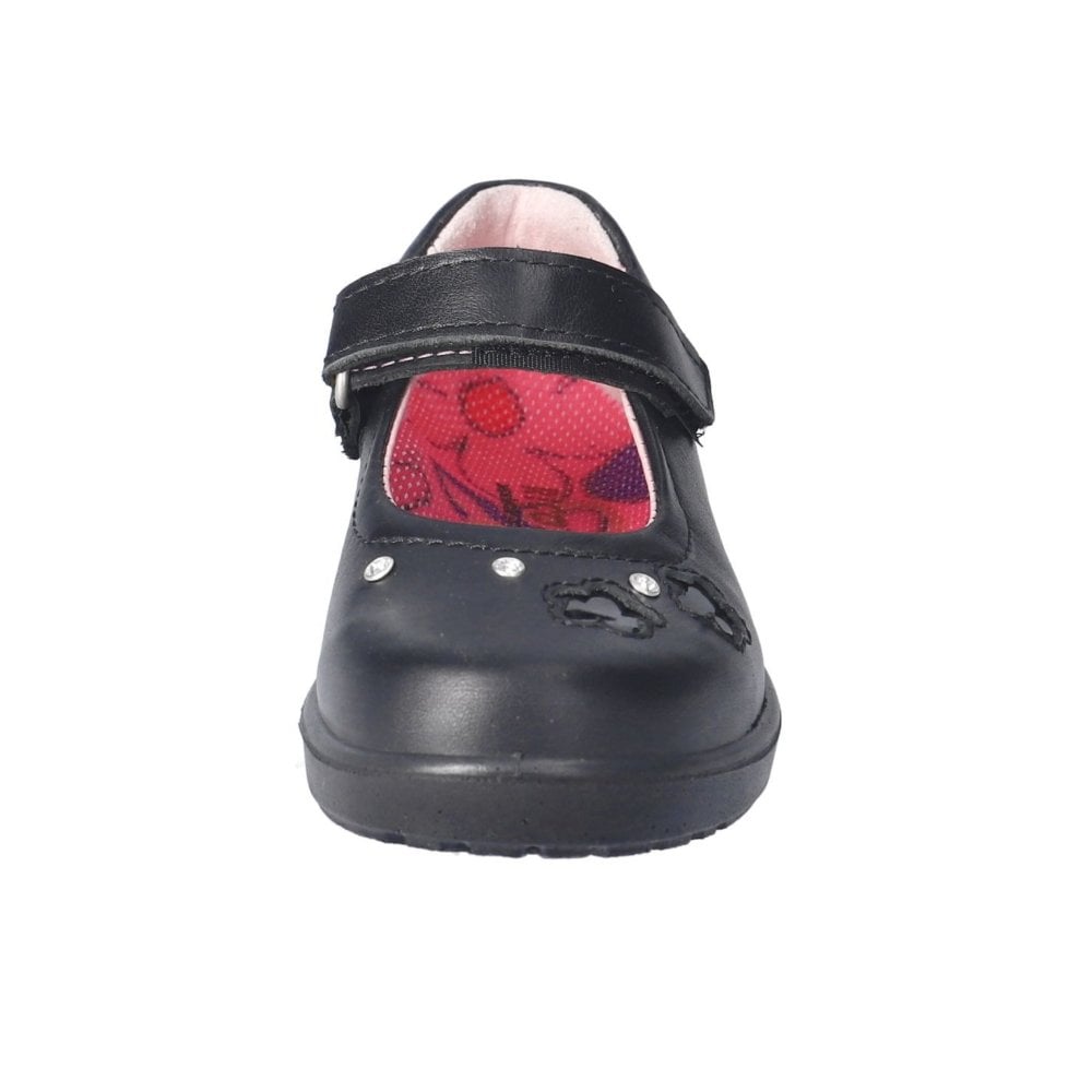 Ricosta 50 8600 702/090 Leya Girls Black Matt Shoe
