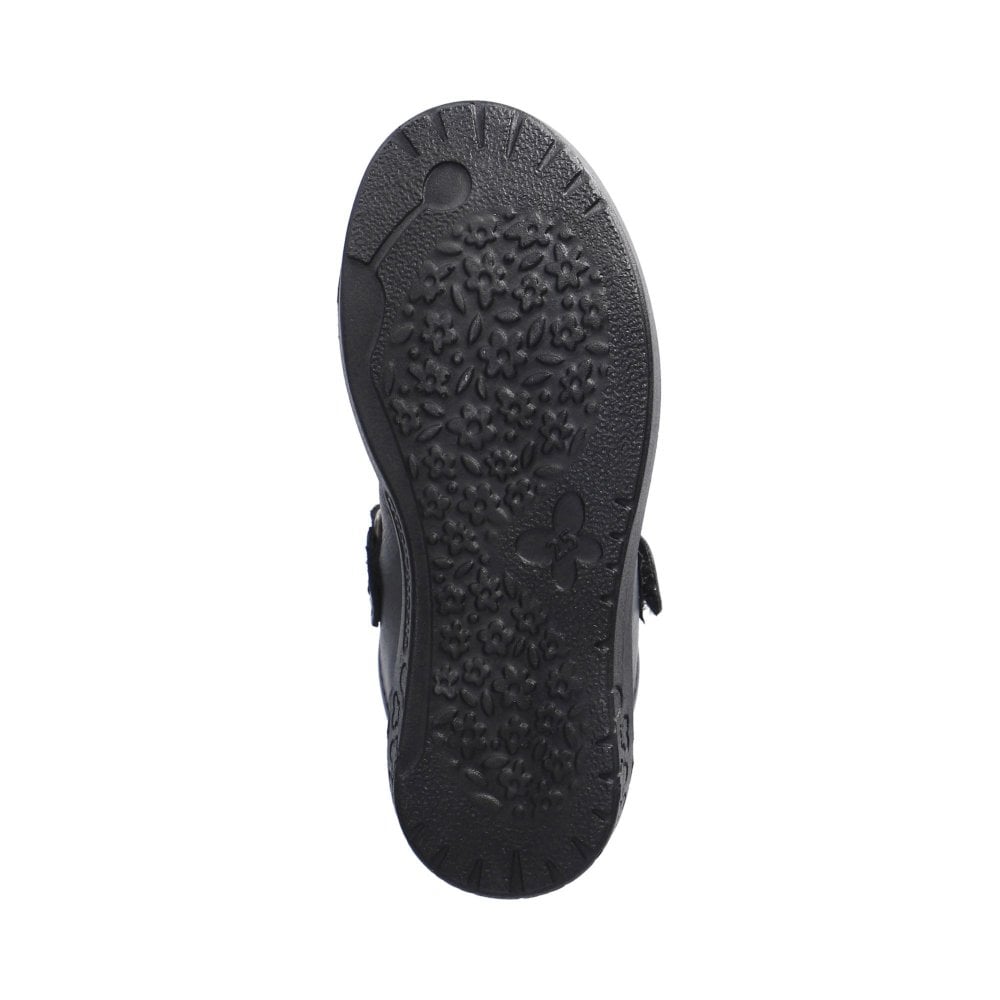 Ricosta 50 8600 702/090 Leya Girls Black Matt Shoe