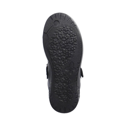 Ricosta 50 8600 702/090 Leya Girls Black Matt Shoe