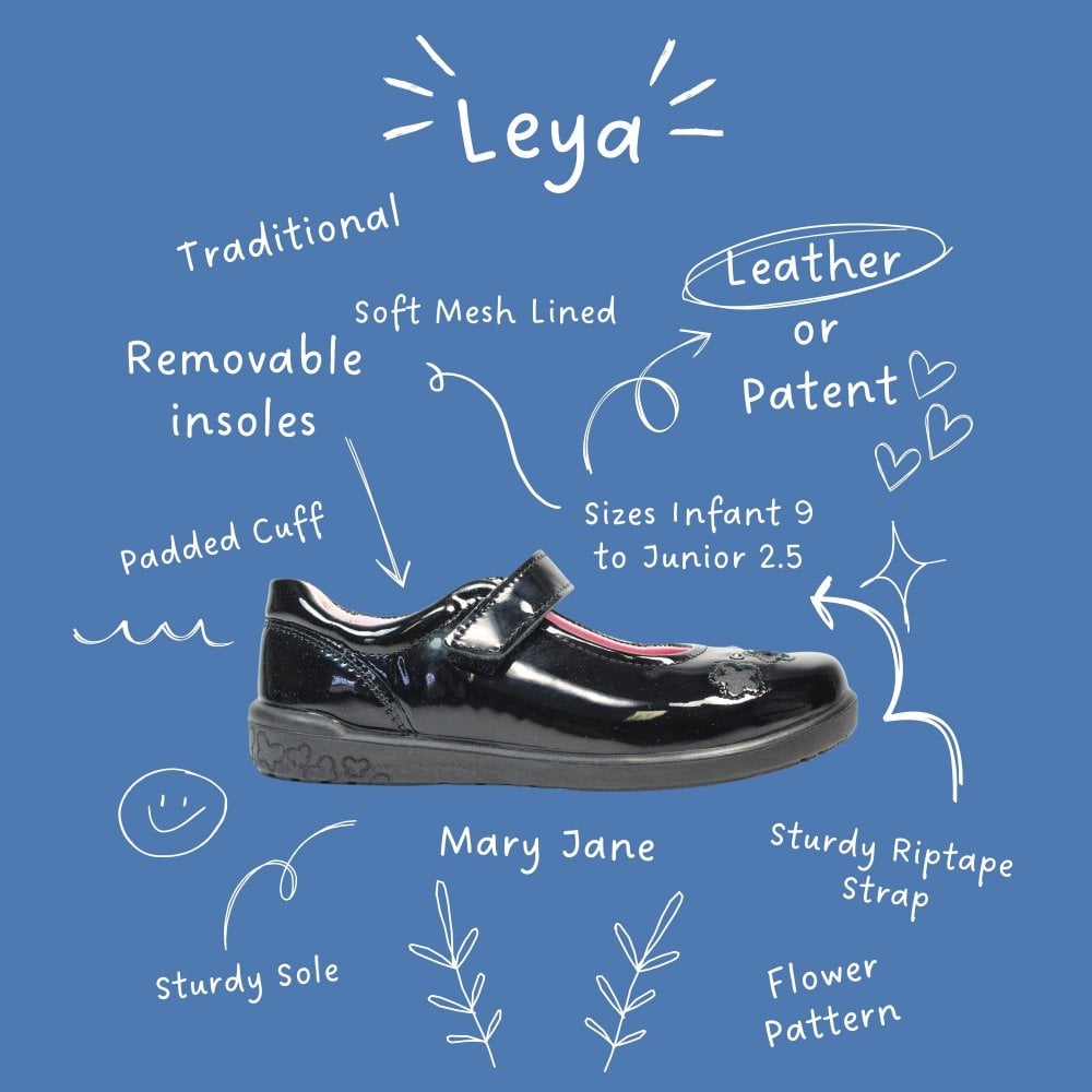 Ricosta 50 8600 702/093 Leya Girls Black Patient Shoe