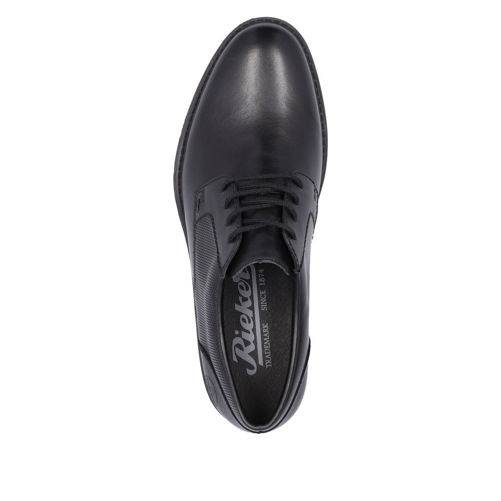Rieker 10306-00 Mens Black Lace Shoe