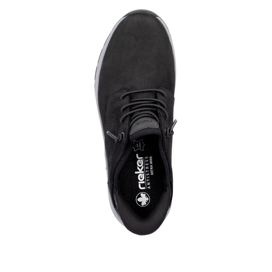 Rieker  11050-00  Mens  Black Extra Wide Slip On Shoe