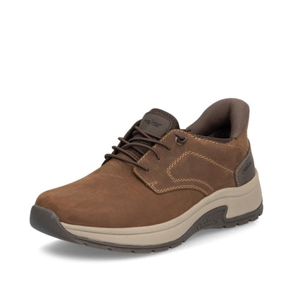 Rieker 11050-22 Mens Brown Extra Wide Slip On Casual Shoe
