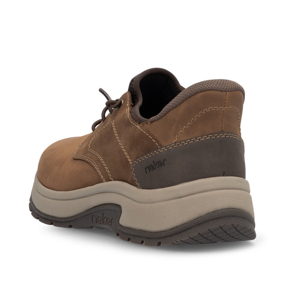 Rieker 11050-22 Mens Brown Extra Wide Slip On Casual Shoe