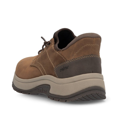 Rieker 11050-22 Mens Brown Extra Wide Slip On Casual Shoe