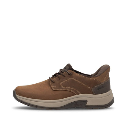 Rieker 11050-22 Mens Brown Extra Wide Slip On Casual Shoe
