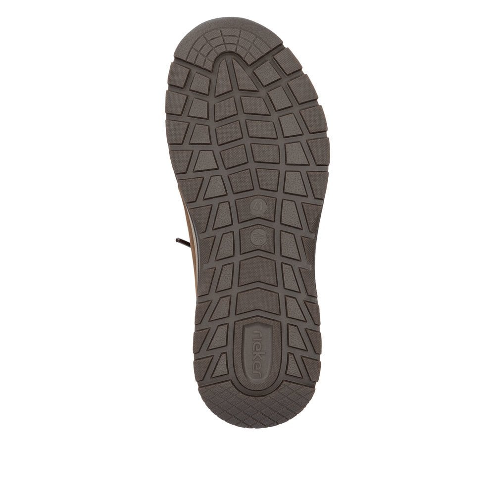 Rieker 11050-22 Mens Brown Extra Wide Slip On Casual Shoe