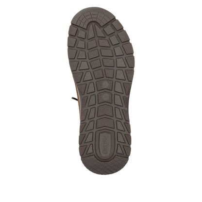 Rieker 11050-22 Mens Brown Extra Wide Slip On Casual Shoe