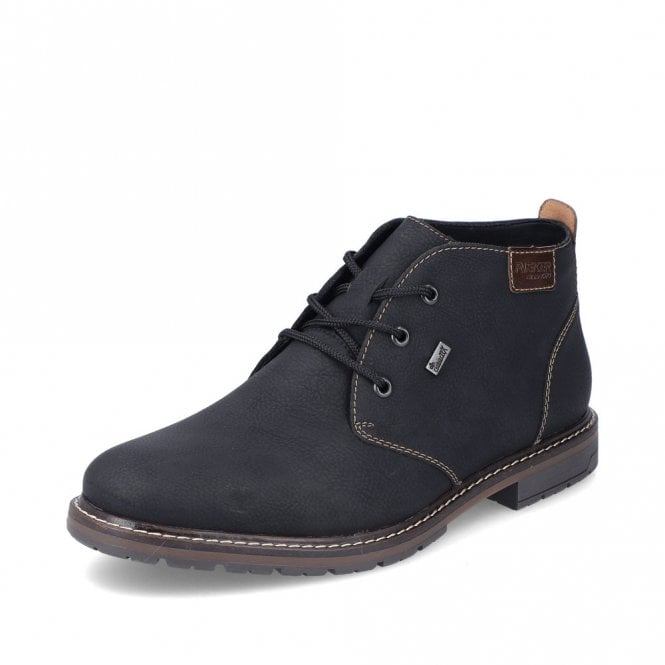 Rieker 13739 - 00 Mens Casual Black Lace Up Boot