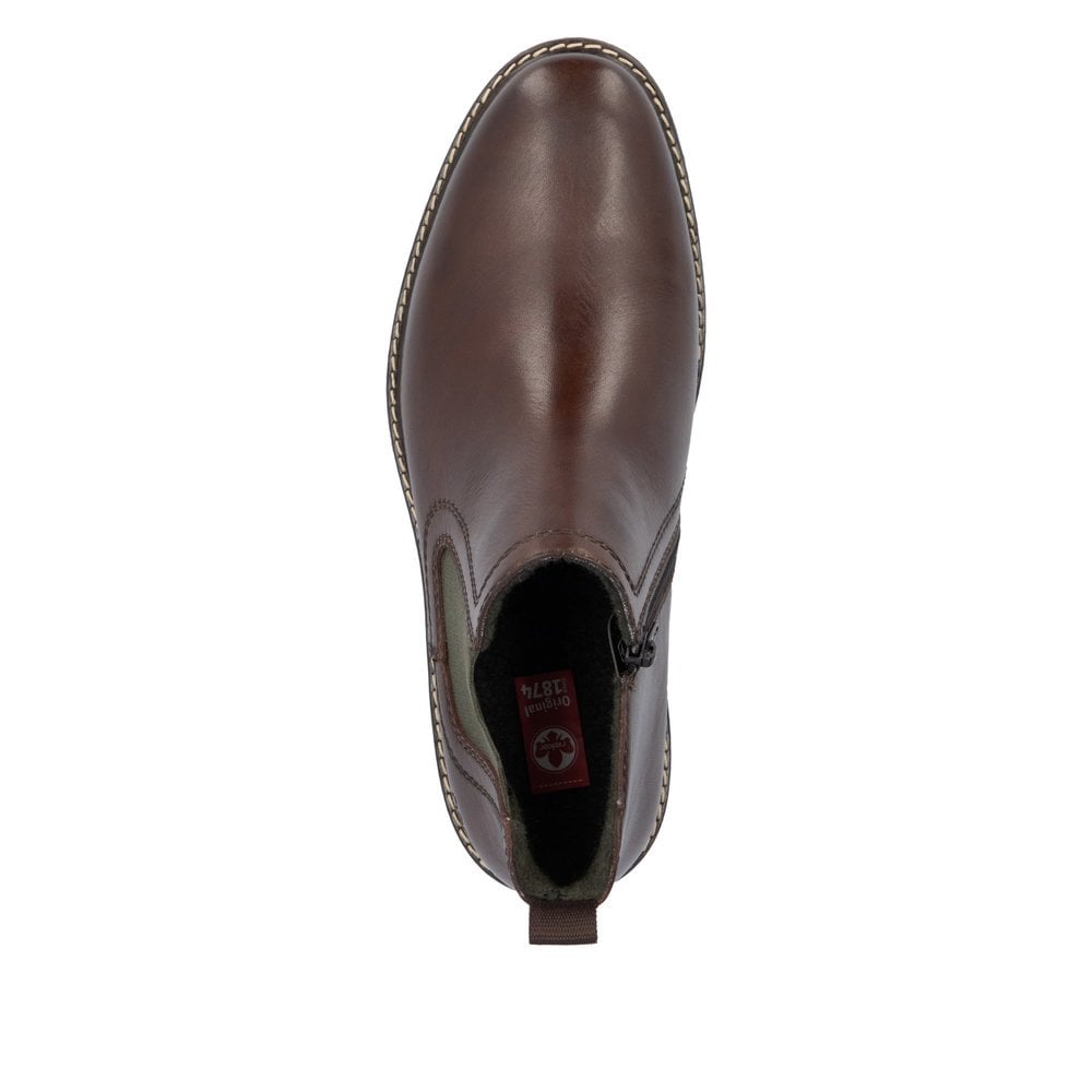 RIEKER 13757-25 Mens Brown Chelsea Boot