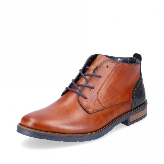Rieker 14605-22  Mens Brown Lace Boot