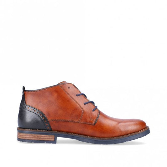 Rieker 14605-22  Mens Brown Lace Boot