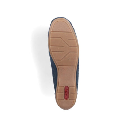 Rieker 40253-12 Ladies Navy Loafer