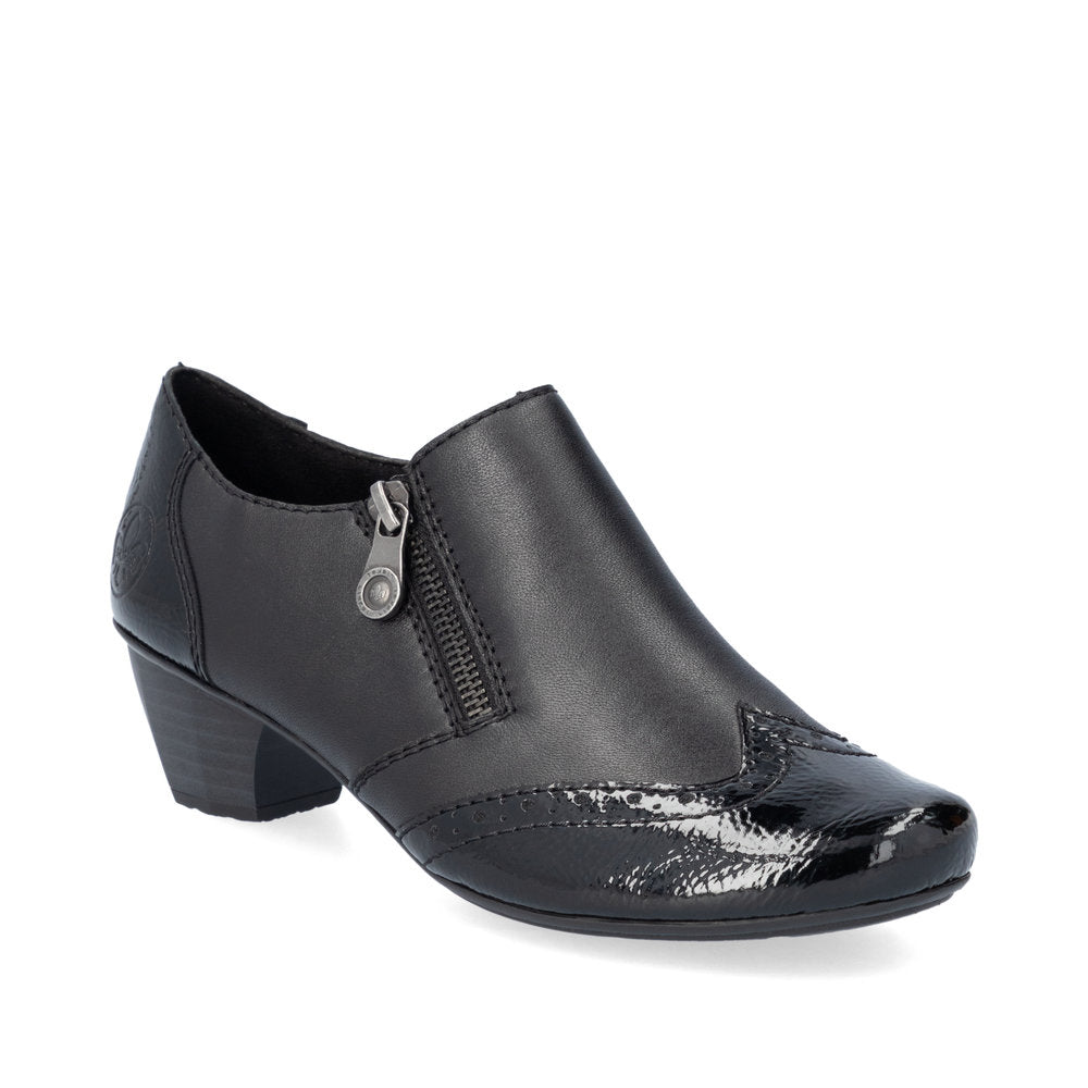 Rieker 41757-00 Ladies Black Shoe Boot