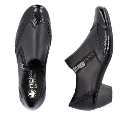 Rieker 41757-00 Ladies Black Shoe Boot