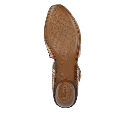 Rieker 43753-91 Ladies Beige Multi