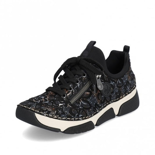 Rieker 45973-90 Ladies Metallic Walking Shoe
