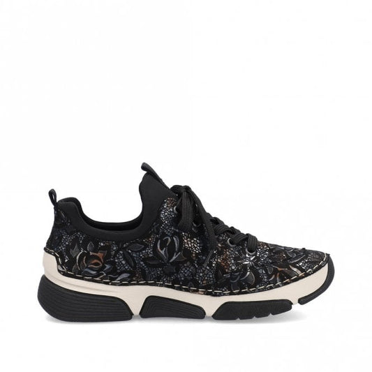 Rieker 45973-90 Ladies Metallic Walking Shoe